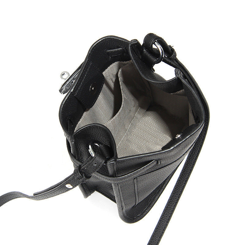 Bag for Mobile Phone-Leather-Spacious-Black/Brown-Ladies Gift