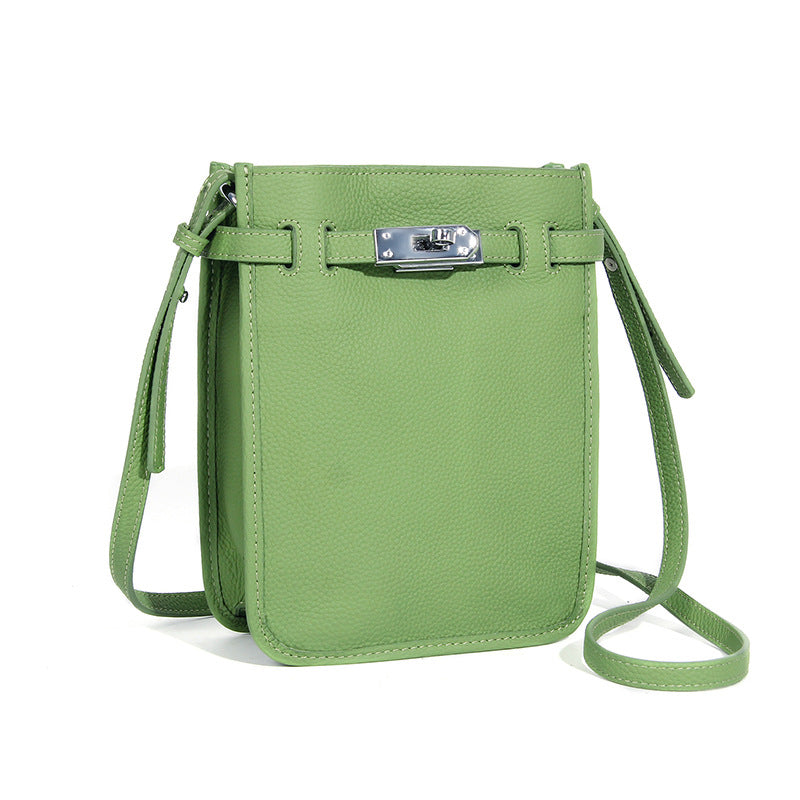 Bag for Mobile Phone-Leather-Spacious-Black/Brown-Ladies Gift