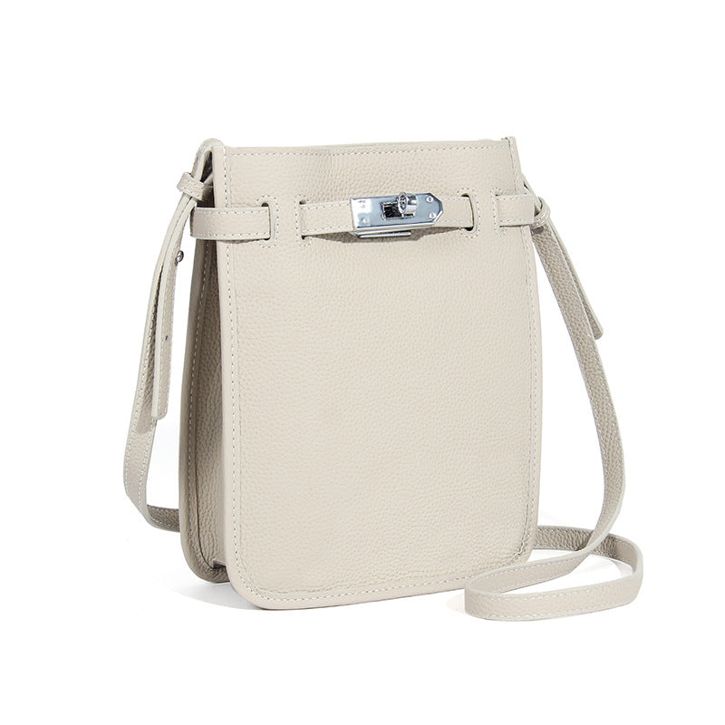 Bag for Mobile Phone-Leather-Spacious-Black/Brown-Ladies Gift