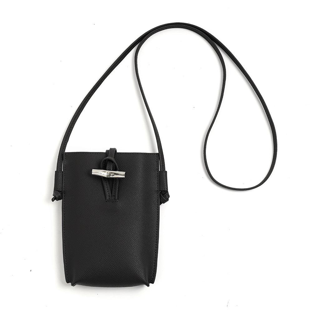 Bags for Mobile Phones-Black/White/Beige-Casual Designer Phone Bag