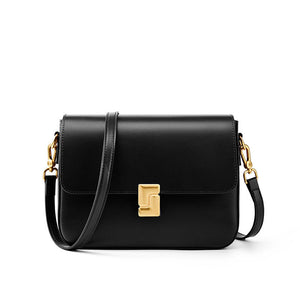 Brown Leather Shoulder Bag for Women–Minimalist Elegant & Practical