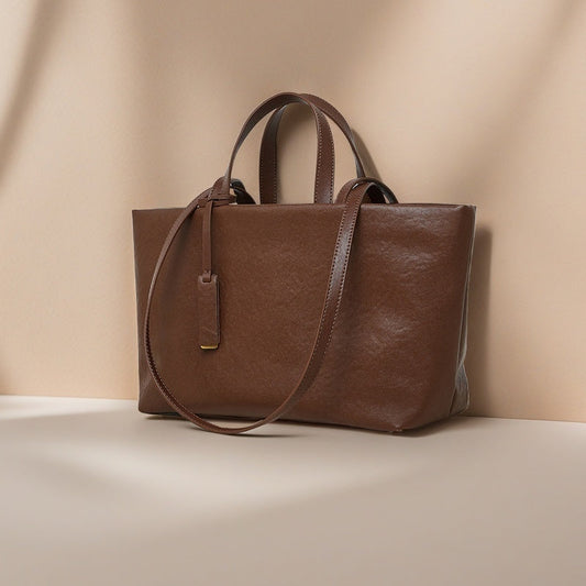 Brown Shoulder Bag for Women – Elegant Modern & Vintage-Inspired Tote