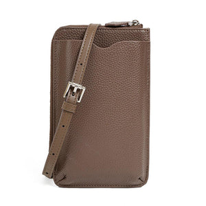 Crossbody Bag for Phone-Leather-Black/Brown/White/Golden/Pink