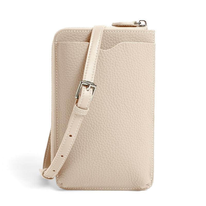 Crossbody Bag for Phone-Leather-Black/Brown/White/Golden/Pink