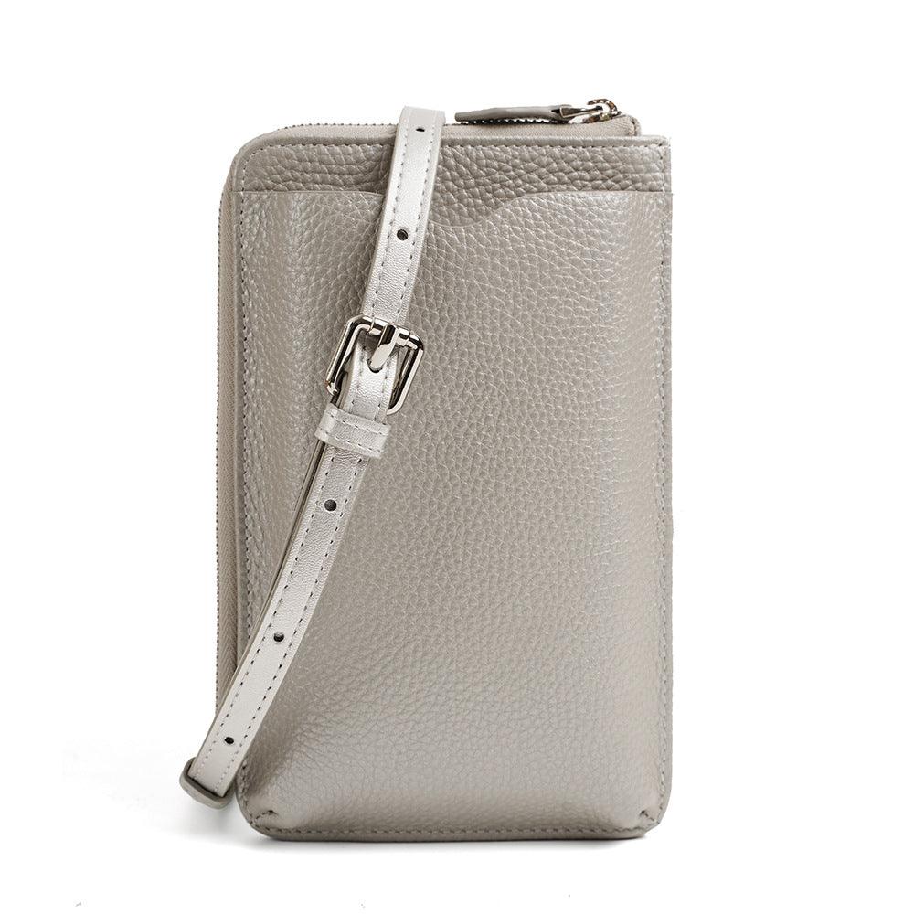Crossbody Bag for Phone-Leather-Black/Brown/White/Golden/Pink