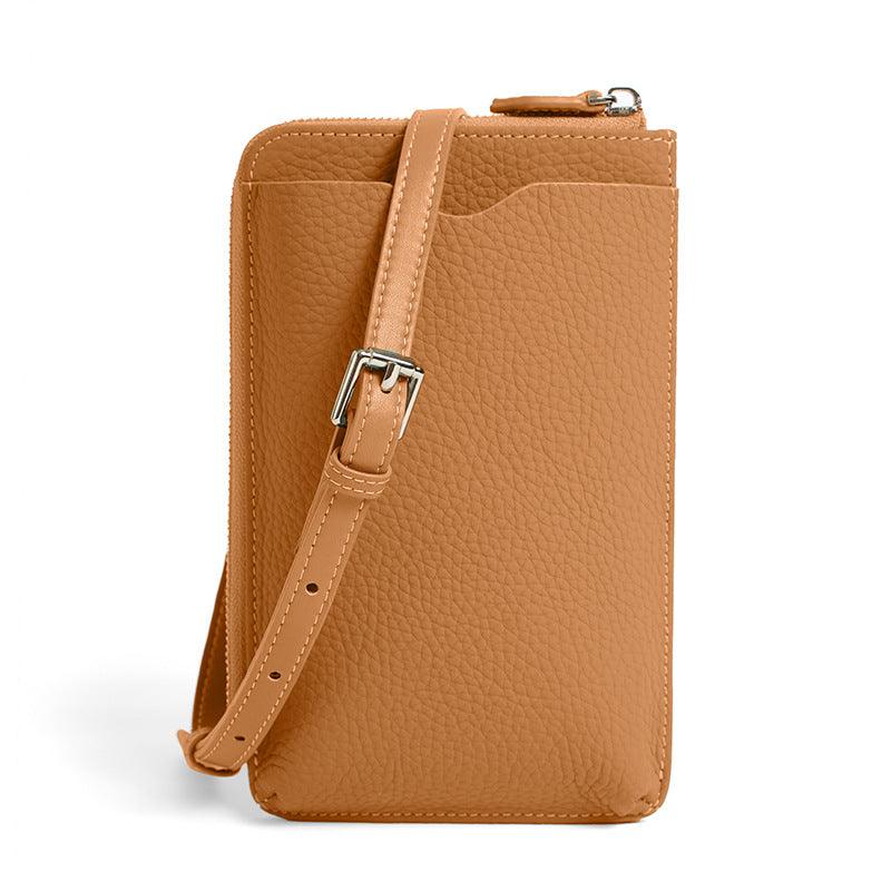 Crossbody Bag for Phone-Leather-Black/Brown/White/Golden/Pink