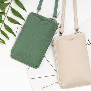 Crossbody Bag for Phone-Leather-Black/Brown/White/Golden/Pink