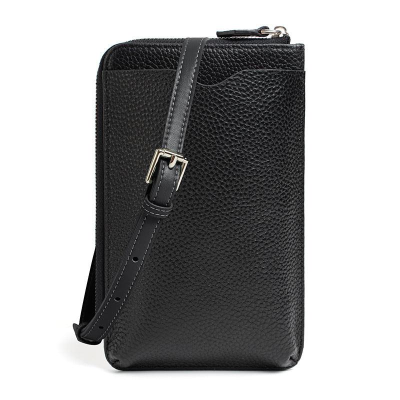 Crossbody Bag for Phone-Leather-Black/Brown/White/Golden/Pink