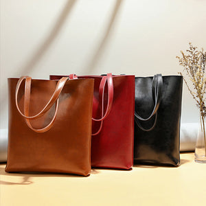 Leather Shoulder Bag for Women – Elegant Practical & Timeless Tote