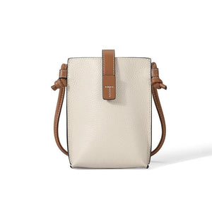 Mobile Phone Bag Crossbody-Leather-Black/Beige/Camel/Green-for Ladies