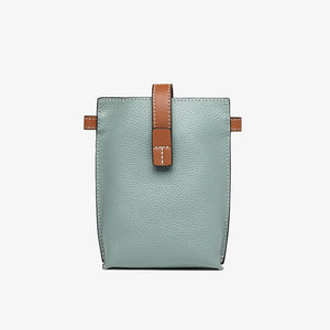 Mobile Phone Bag Crossbody-Leather-Black/Beige/Camel/Green-for Ladies