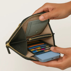 Mobile Phone Bag for Ladies-Brown/Green/Blue-Spacious for Ladies