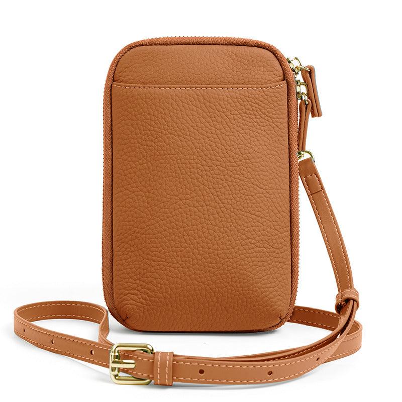 Mobile Phone Bag for Ladies-Brown/Green/Blue-Spacious for Ladies