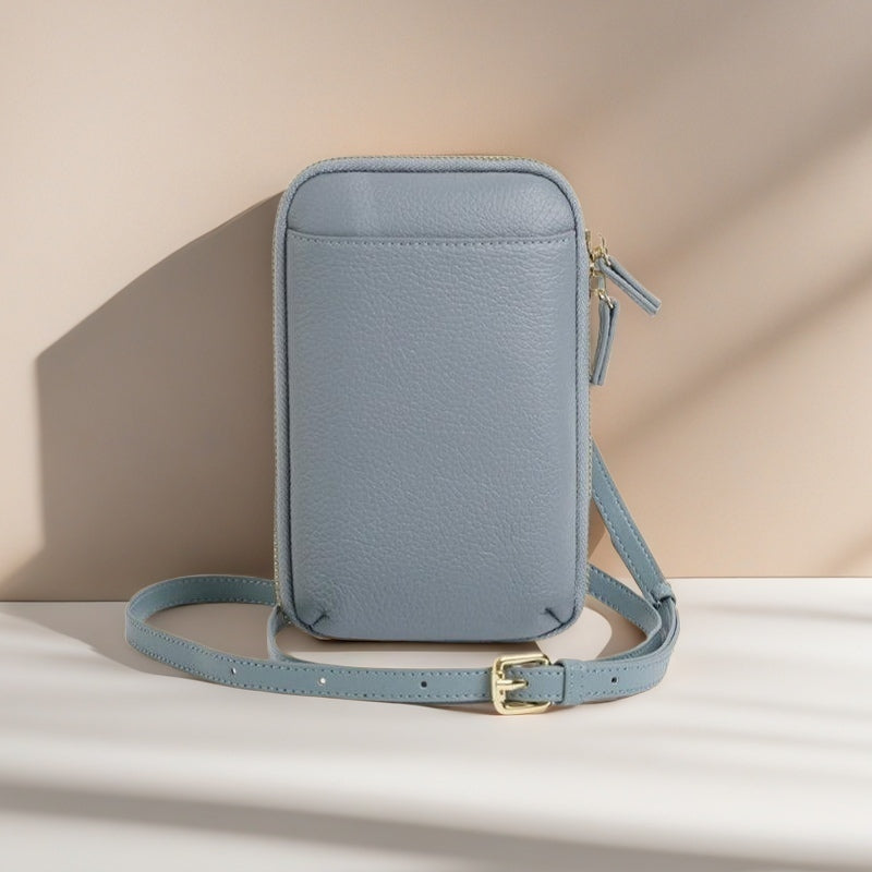 Mobile Phone Bag for Ladies-Brown/Green/Blue-Spacious for Ladies