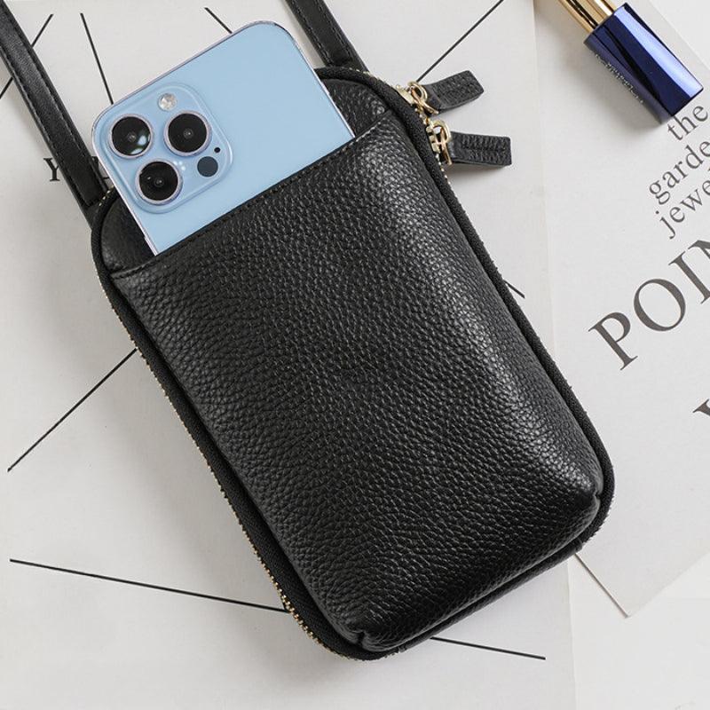 Mobile Phone Bag for Ladies-Brown/Green/Blue-Spacious for Ladies