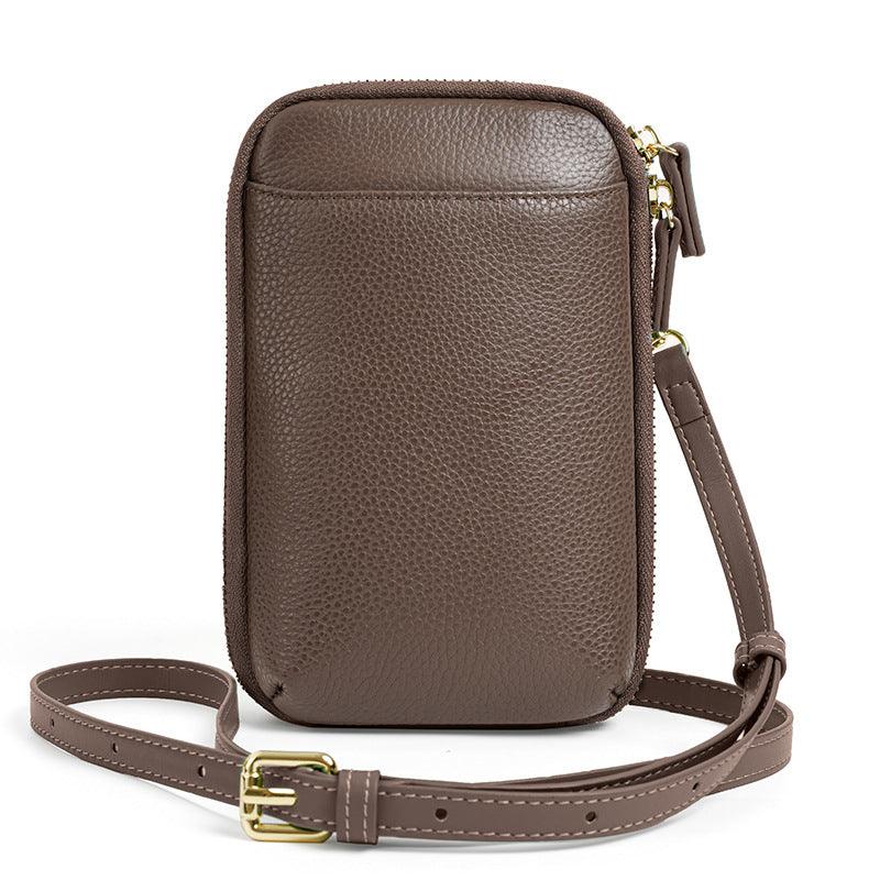 Mobile Phone Bag for Ladies-Brown/Green/Blue-Spacious for Ladies