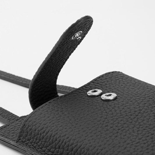 Mobile Phone Bags UK-Compact Leather Design-Black/Brown