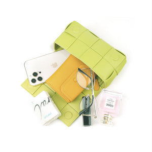 Phone Purse Bag-Braided & Luxury Leather Crossbody Cell Phone Purse