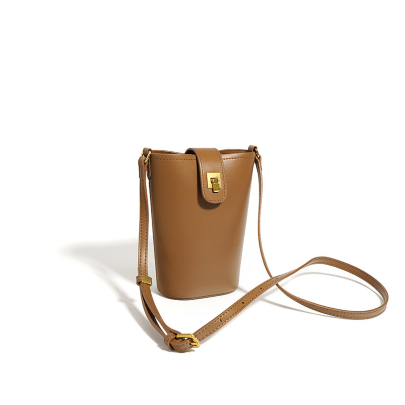 Phone Purse Bag-Luxury & Elegant Full Grain Leather Crossbody Bag