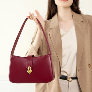 Women’s Elegant Shoulder Bag–Minimalist French Design–Essential